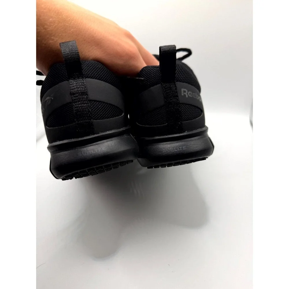Reebok Sublite Cushion Work RB4037 Mens 5.5 Wide Sneaker Black Slip Resistant